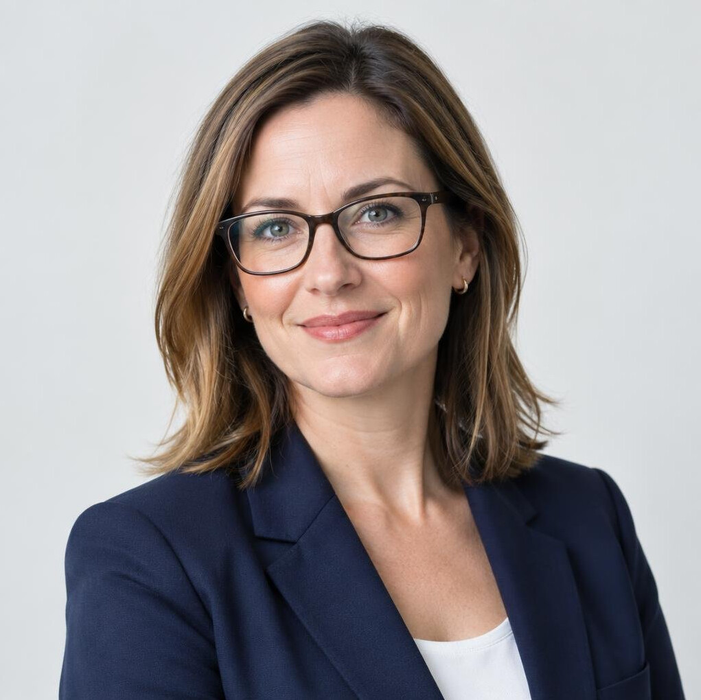 Portrait of a professional woman with glasses